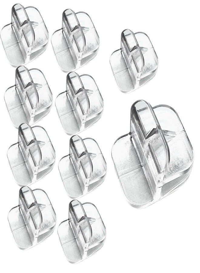 auaurly 10 PCS Rimless Aquarium Clips for 1/8" to 3/16" Glass,Top Mounting Support Holder Clamp Replacements for Rimless Tank Lids - Image 1